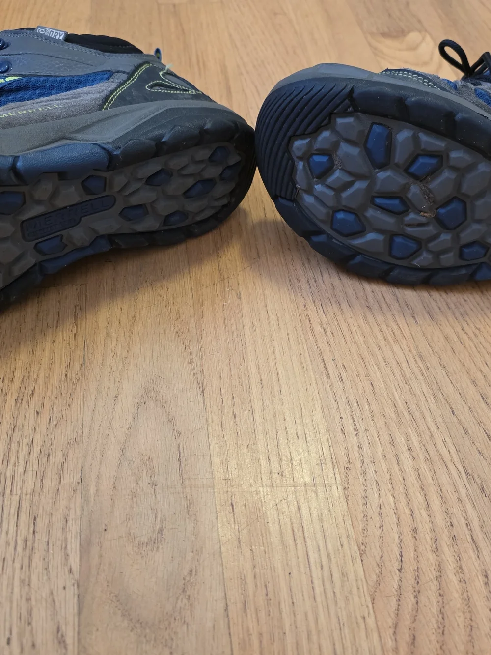 Merrell Kids Blue and Gray Hiking Boots Size 7